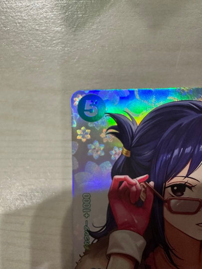 One Piece Monkey D. Luffy OP14 SP Character Card sleeved and stored from Kesshin no Toki series