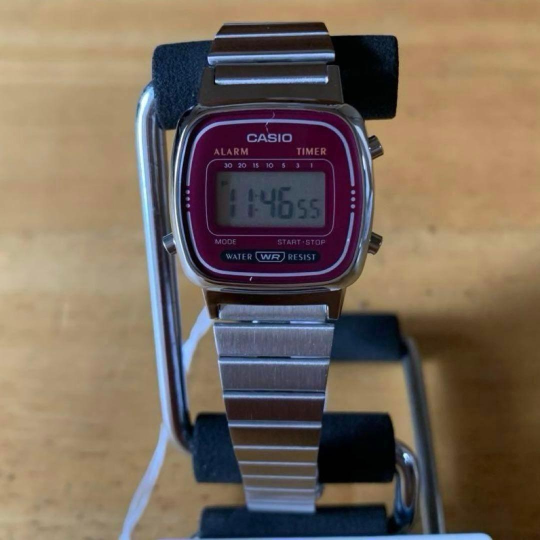 Casio Quartz Ladies Watch LA670WA-4 Bordeaux