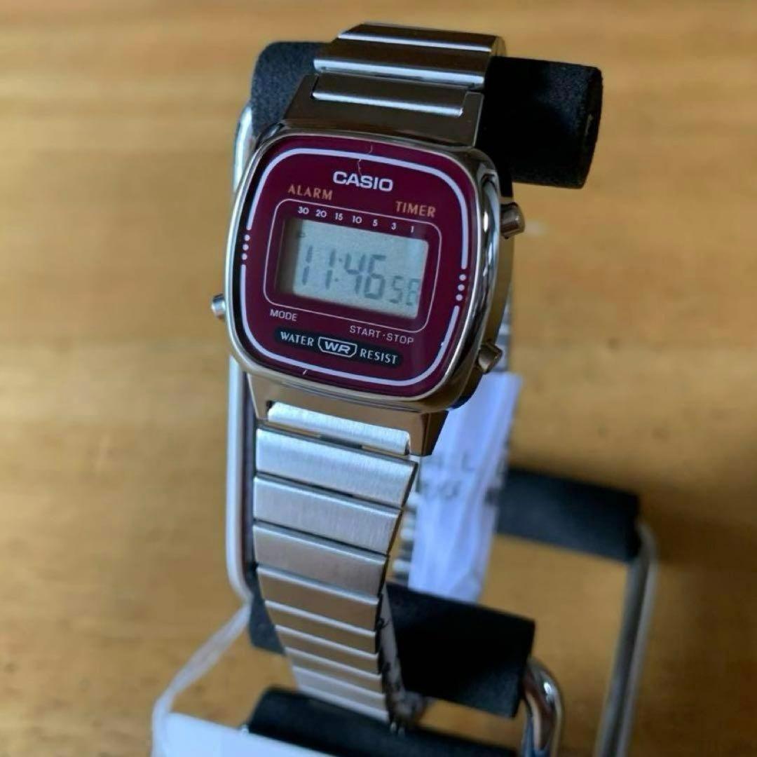 Casio Quartz Ladies Watch LA670WA-4 Bordeaux