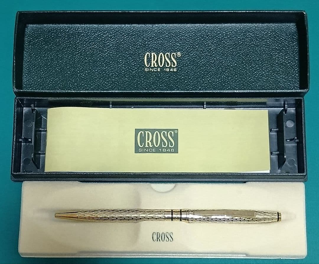CROSS Spyra Golden Shimmer Twist Ballpoint Pen with Box — Japan Import
