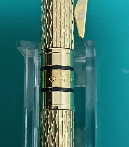 CROSS Spyra Golden Shimmer Twist Ballpoint Pen with Box — Japan Import