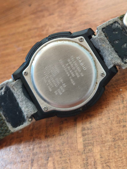 Casio Digital Watch Series AW-80V-3BJF & AW-80V-5B Bilingual Large Arabic Digits Shock Resistant Pair — Japan Import