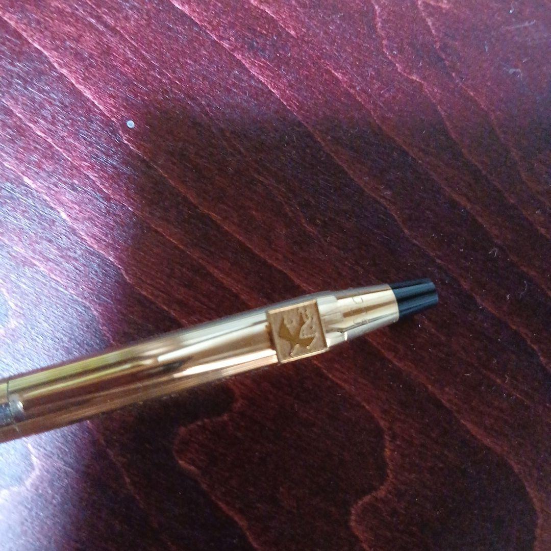 Cross Brand Gold Ballpoint Pen with Metal Clip Twist Mechanism