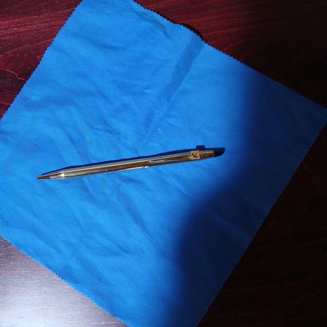 Cross Brand Gold Ballpoint Pen with Metal Clip Twist Mechanism