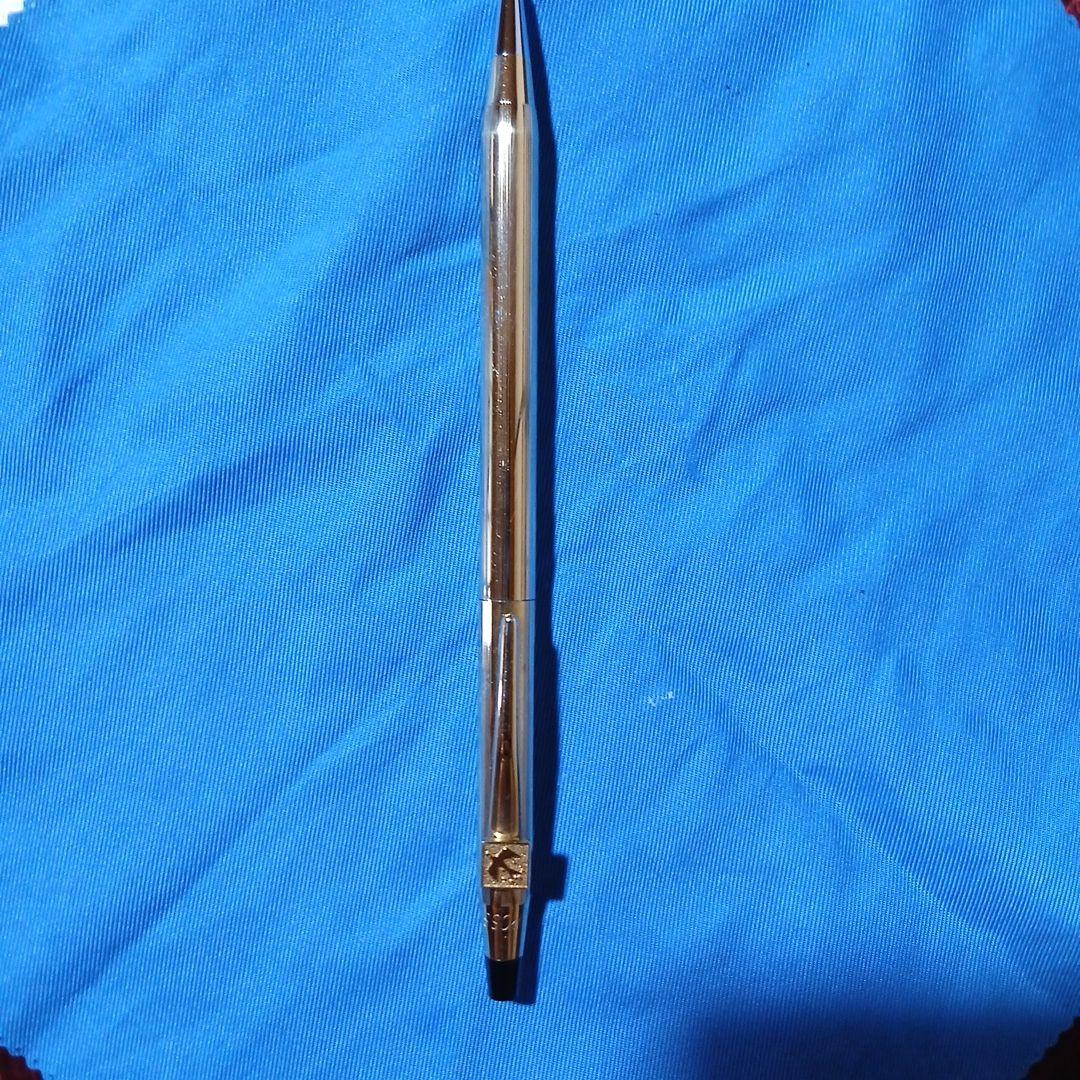 Cross Brand Gold Ballpoint Pen with Metal Clip Twist Mechanism