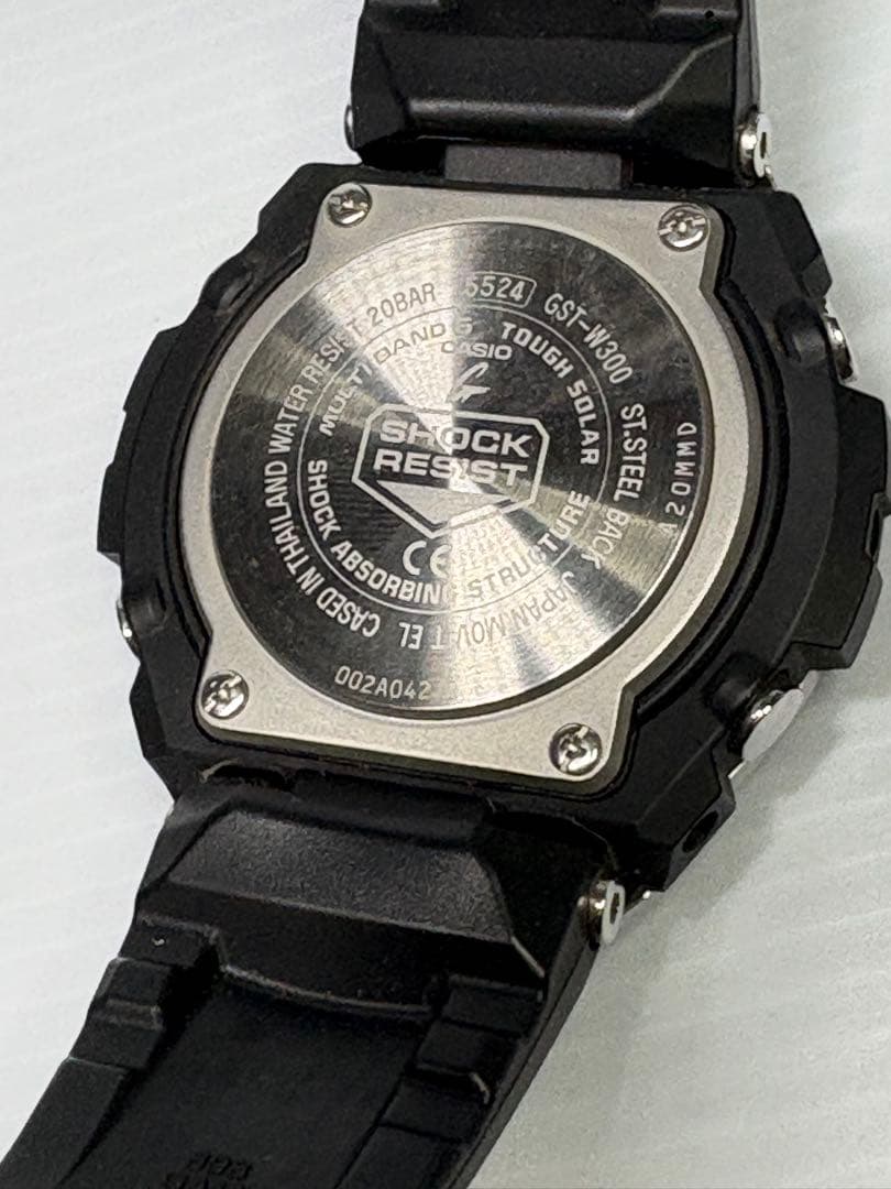 Casio G-Shock GST-W300G-1AJF Solar Radio Controlled Watch with Resin Bezel — Japan Import