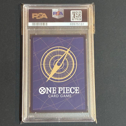 One Piece Card Game Utah Parallel card graded PSA Gem MT 10, Japan import, rare collectible