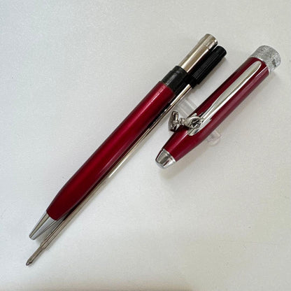 Used Cross Scarlet Heart ballpoint pen with heart charm in vintage condition from Japan