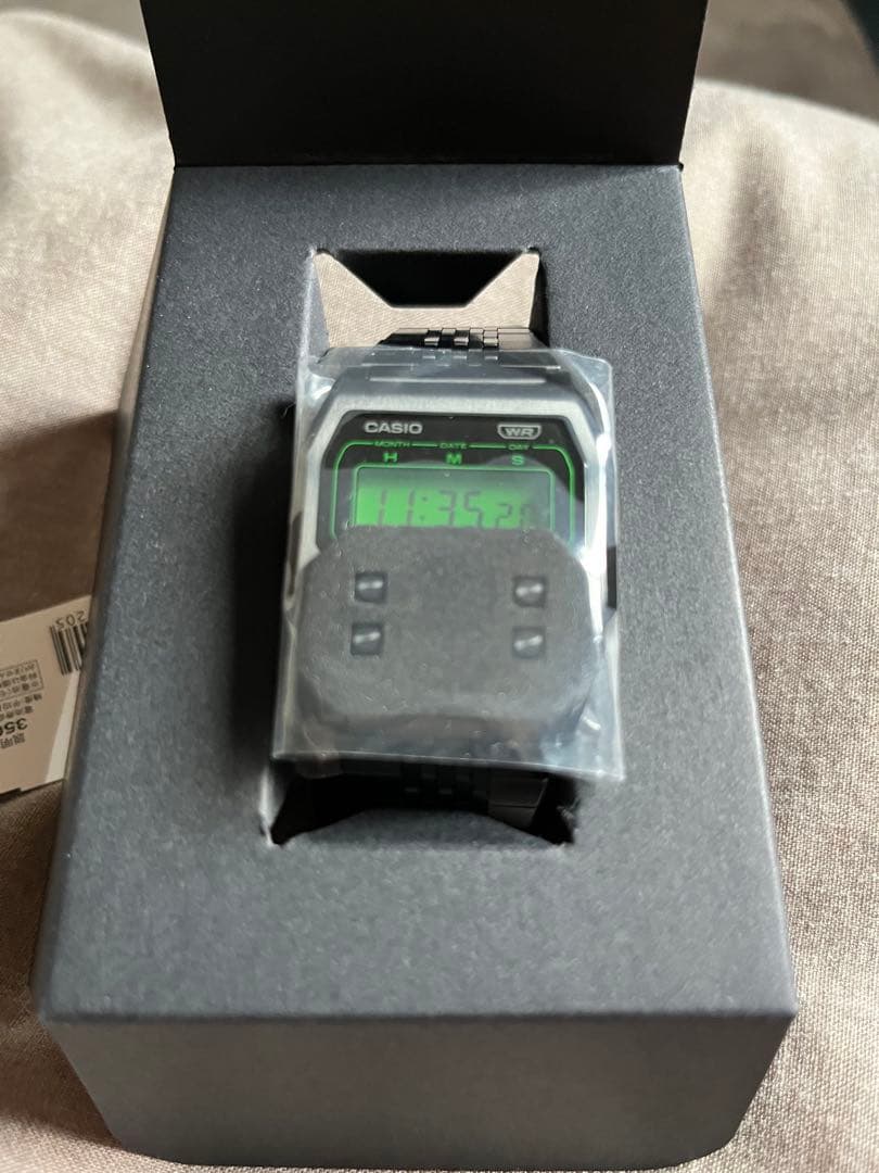 Casio A1100B-1JF Model Premium Watch with Resin Case and Stainless Band — Japan Import