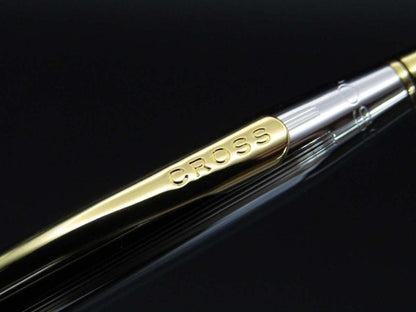 Cross Classic Century 3302 Medalist Silver Gold Oil-Based Ballpoint Pen