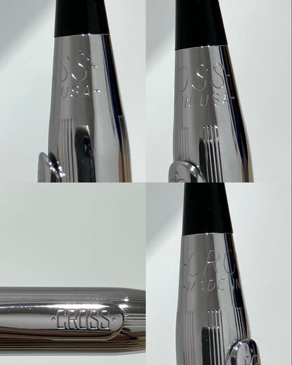 Garland and Cross Silver Ballpoint Pen Set - 2 Pieces
