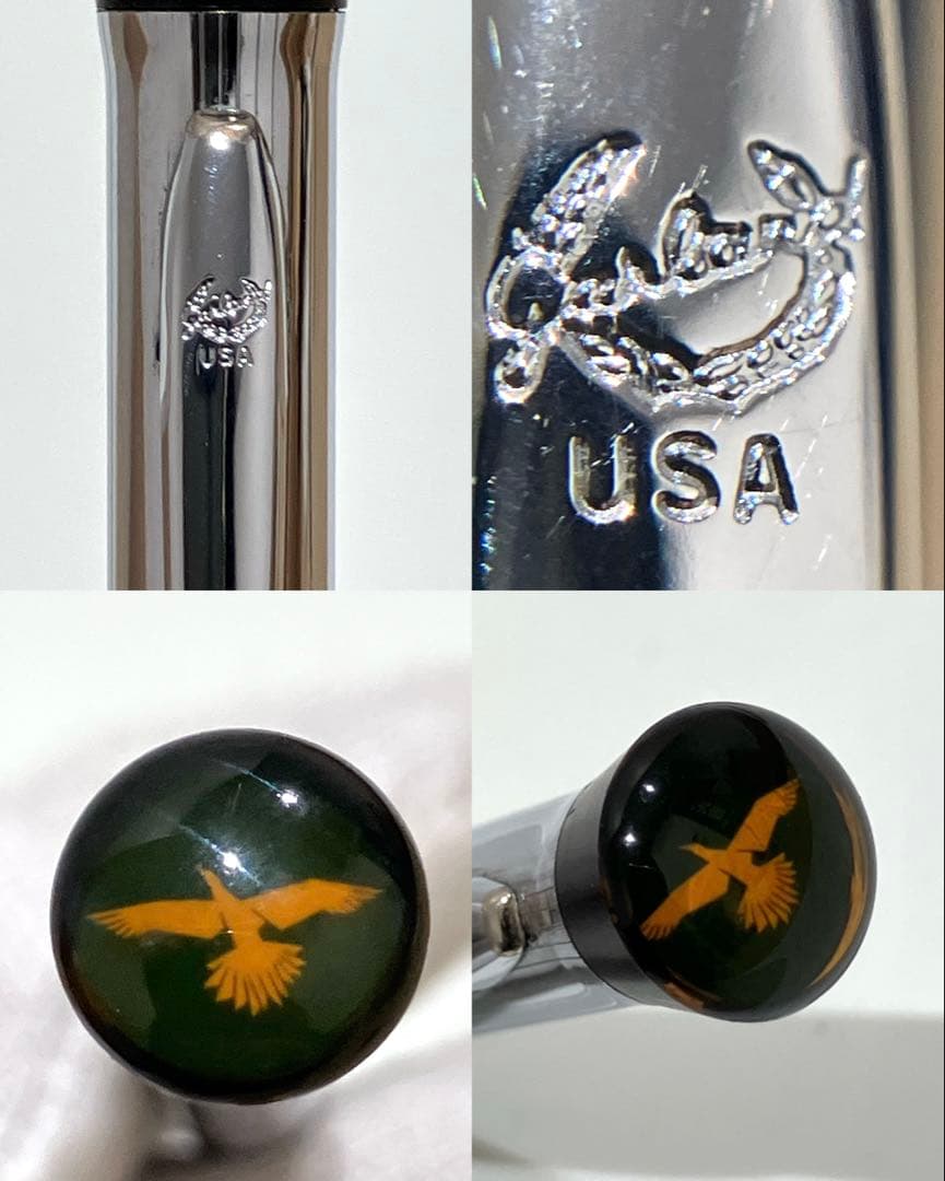 Garland and Cross Silver Ballpoint Pen Set - 2 Pieces