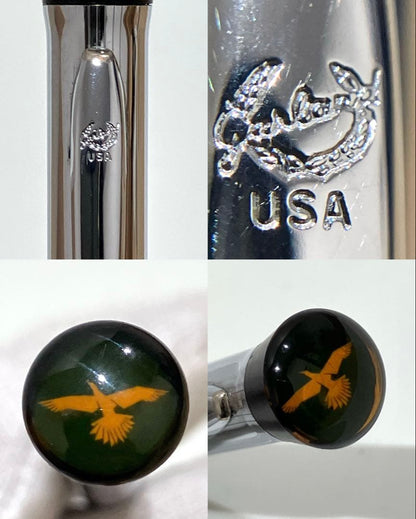 Garland and Cross Silver Ballpoint Pen Set - 2 Pieces