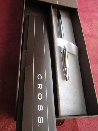 Cross Century Series 3302 Ballpoint Pen Gold or Silver Metal Made in USA — Japan Import