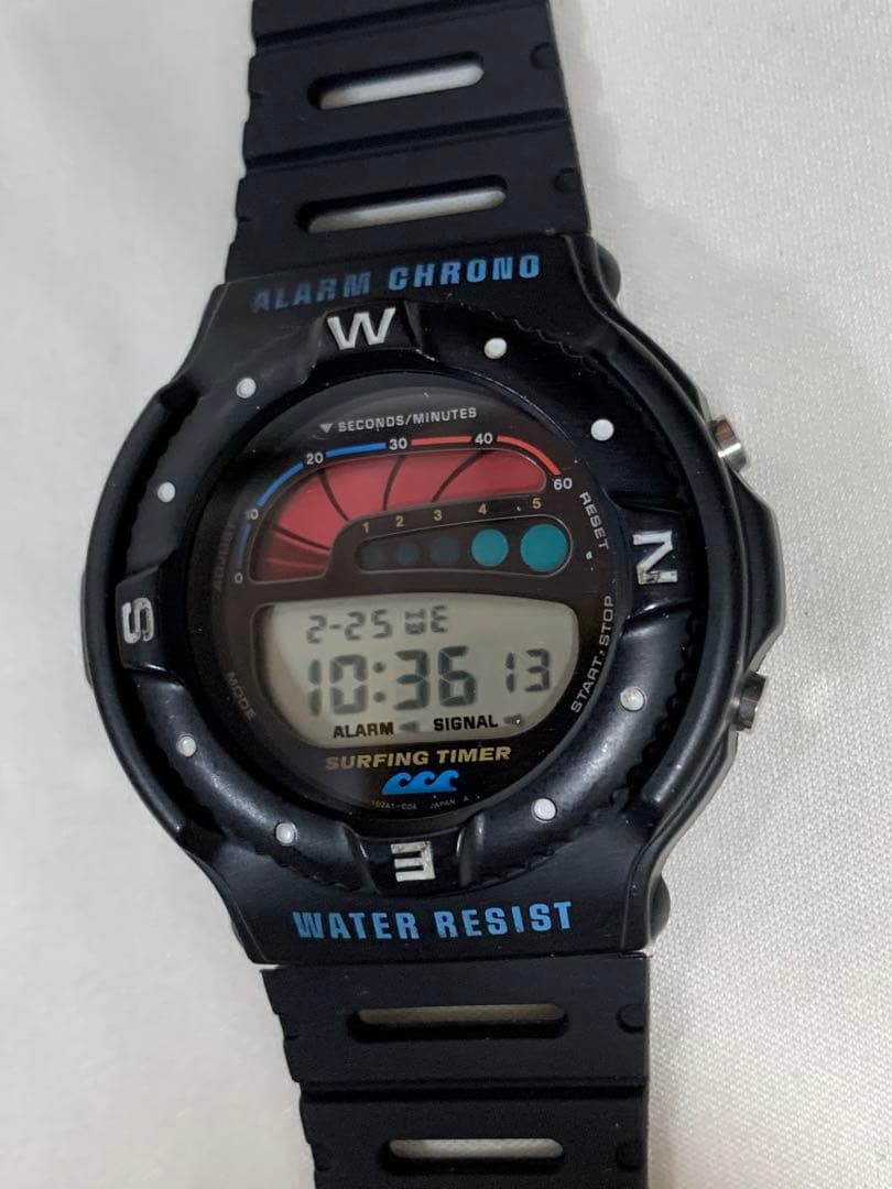 Casio Surfing Timer 942 SUF-100 Vintage Digital Watch — Japan Import