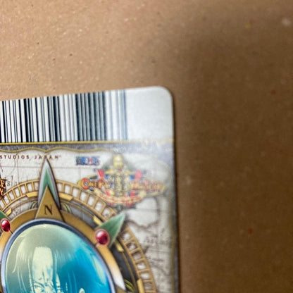 Used One Piece Bandai Wano Pebi-Match Double trading card of Portgas D. Ace in protective sleeve