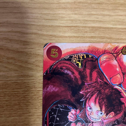 One Piece Monkey D. Luffy card ST01-012 in protective sleeve for play use