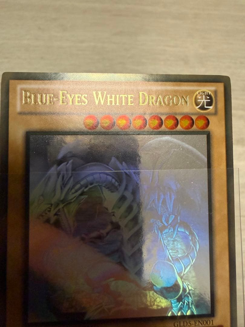 Yugioh Blue-Eyes White Dragon English Ghost Rare card with initial scratches Japan import single card