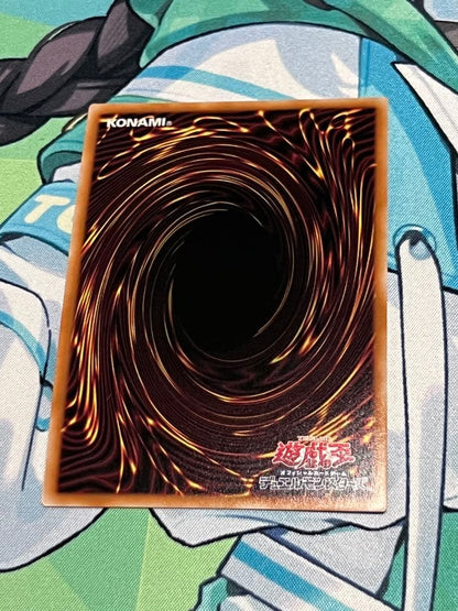 Yugioh Dark Rebellion XYZ Dragon Secret Rare Prism Effect card in Overframe condition with minor scratches