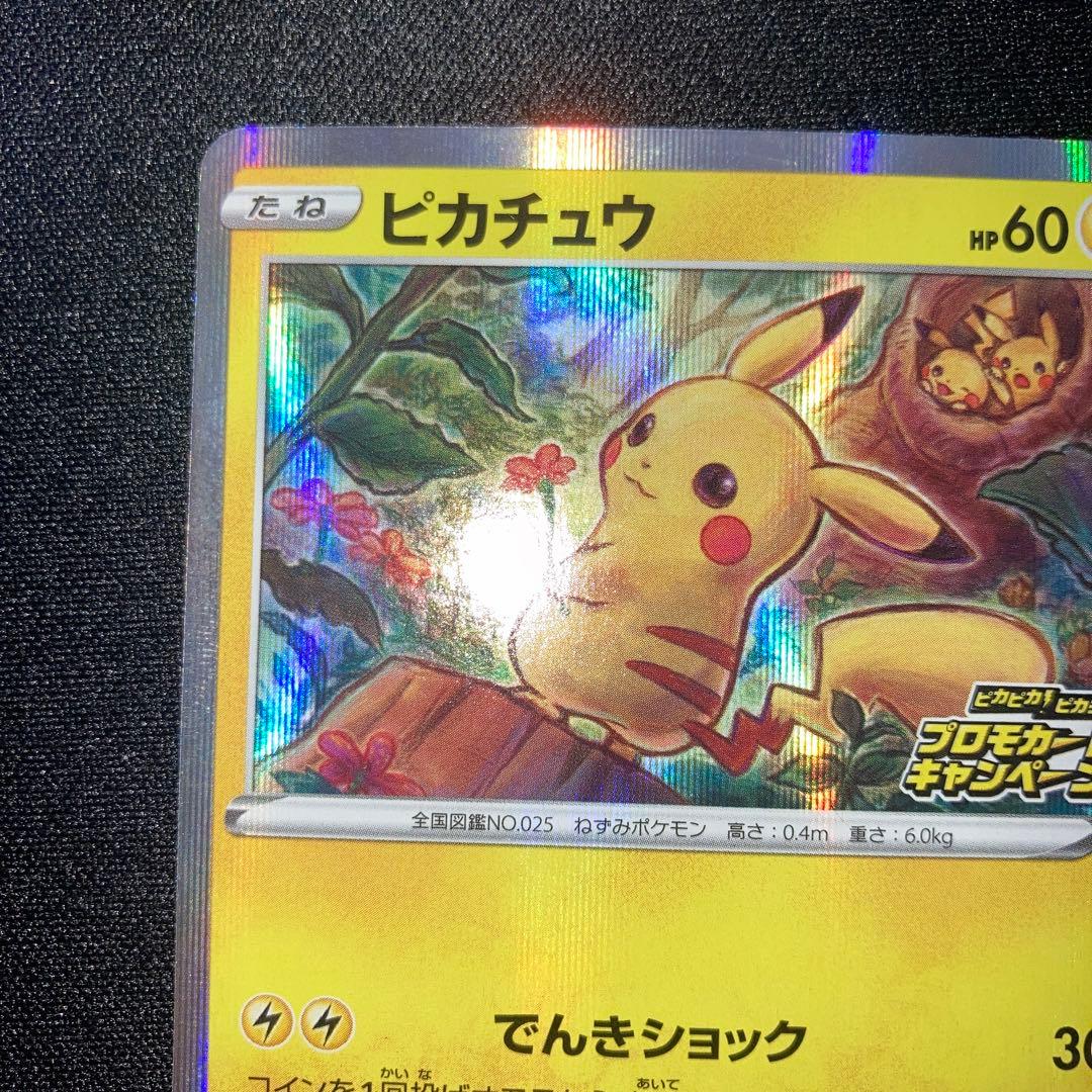 Lizardon Pikachu 124/S-P promotional campaign collectible card in near-perfect condition