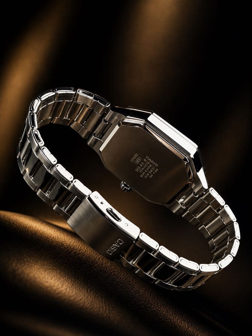 Casio MTP-B195D-1AV Square Bezel Black Dial Quartz Watch