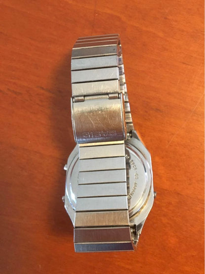 Casio Chronograph Digital Watch with Stainless Steel Band — Japan Import