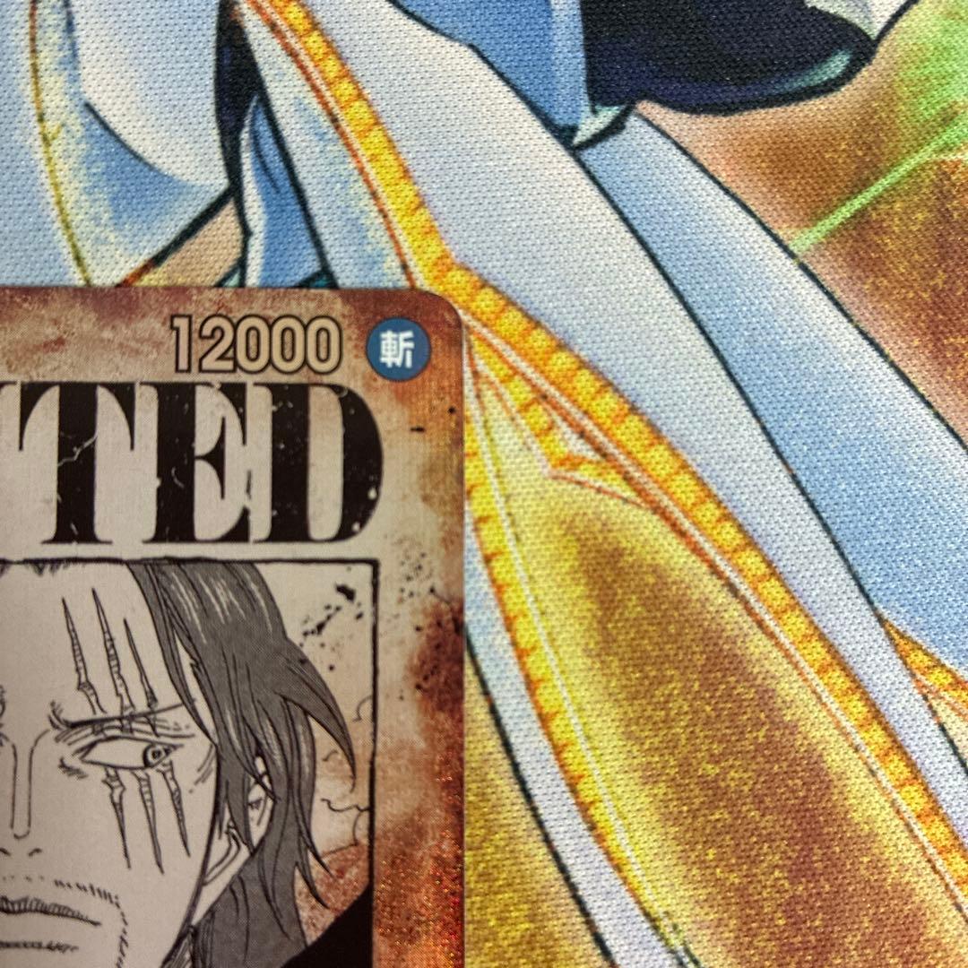 One Piece Shanks OP09-004 SR character card featuring Shanks with 12000 power, rare Japan import