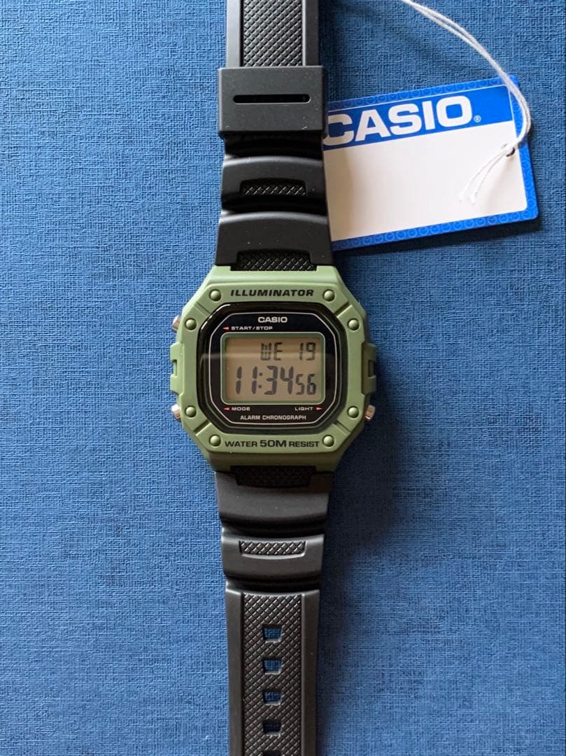 Casio Digital Watch Retro Model with Foreign Language Manual — Japan Import