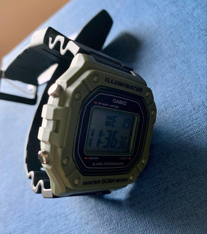 Casio Digital Watch Retro Model with Foreign Language Manual — Japan Import