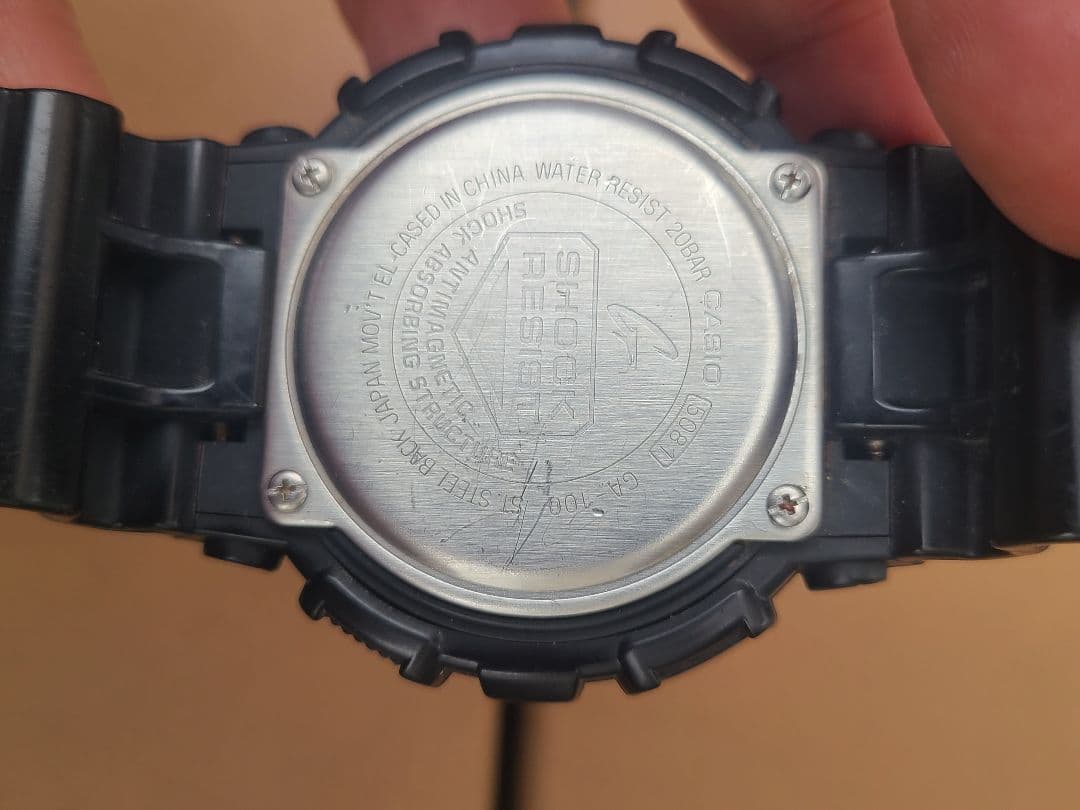 Casio G-Shock All Black Analog-Digital Watch GA-100 5081 — Japan Import