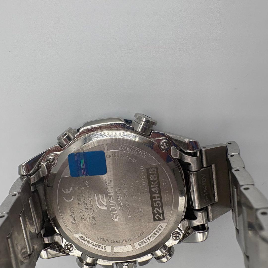 Casio Edifice EQB-900DB-2AJF Series Smartwatch with Bluetooth and Silver Blue Accents — Japan Import