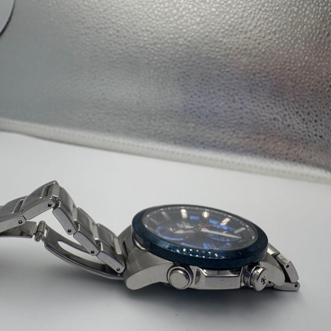 Casio Edifice EQB-900DB-2AJF Series Smartwatch with Bluetooth and Silver Blue Accents — Japan Import