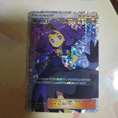 Single Acerola Holotrainer holo type trainer card with Acerola model design