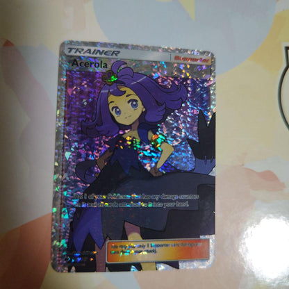 Single Acerola Holotrainer holo type trainer card with Acerola model design