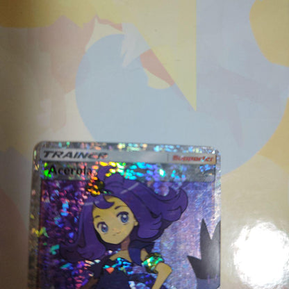 Single Acerola Holotrainer holo type trainer card with Acerola model design