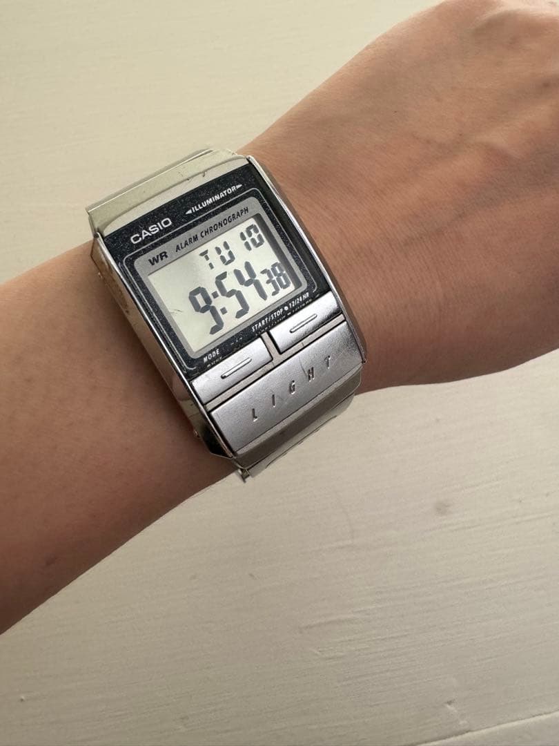 Casio Digital Watch with Water Resistance Alarm Chronograph and Stainless Steel Band — Japan Import