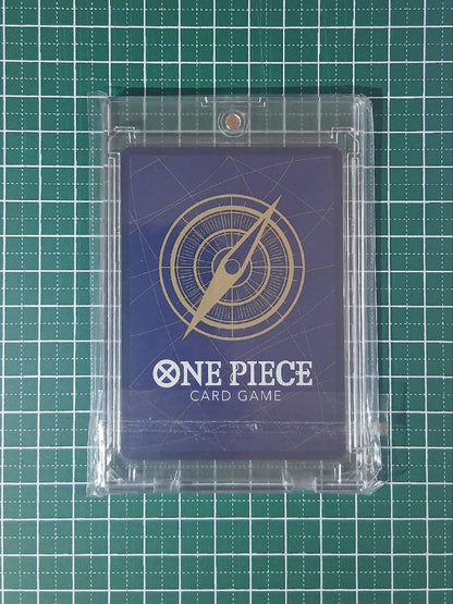 Bandai Goal D Roger SEC-P OP09-118 secret rare collectible card with gold super parallel artwork