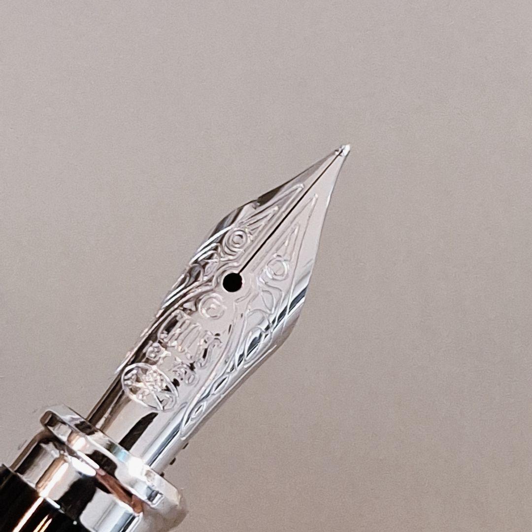 Cross Century II sterling silver fountain pen with 18K gold nib and ballpoint pen twist mechanism set