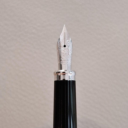 Cross Century II sterling silver fountain pen with 18K gold nib and ballpoint pen twist mechanism set