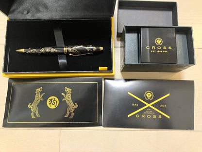 Cross Year of the Dog 2018 Limited Edition Ballpoint Pen with Pen Stand Japan Import