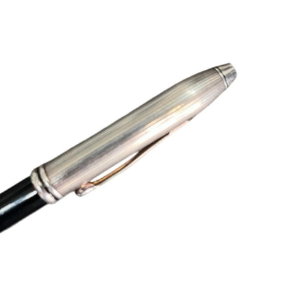 Cross Townsend Vintage Tuxedo Ballpoint Pen Body - Silver Cap