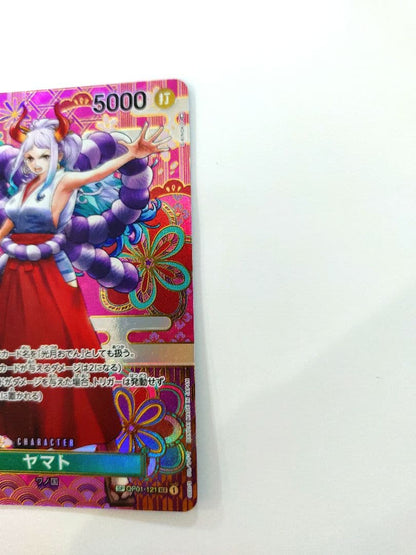 One Piece Card Game Yamato SEC Parallel card OP01-121 featuring Fighting attribute and 5000 power