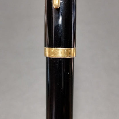 Cross Pen Twist Style Black and Gold Refillable Body Only Japan Import
