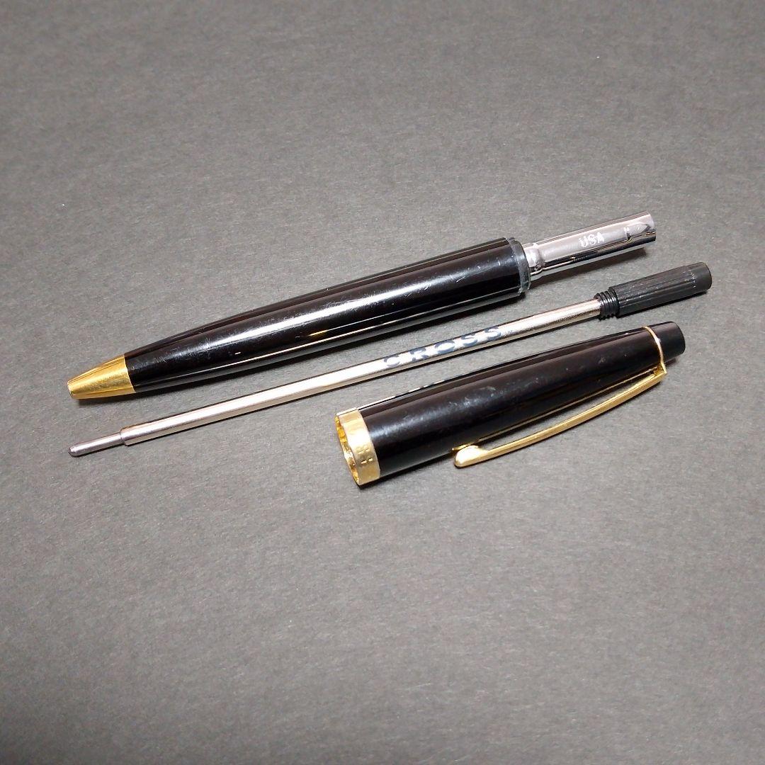 Cross Pen Twist Style Black and Gold Refillable Body Only Japan Import