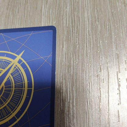 One Piece Yamato secret rare trading card OP01-121 with slight crease and white stain on back