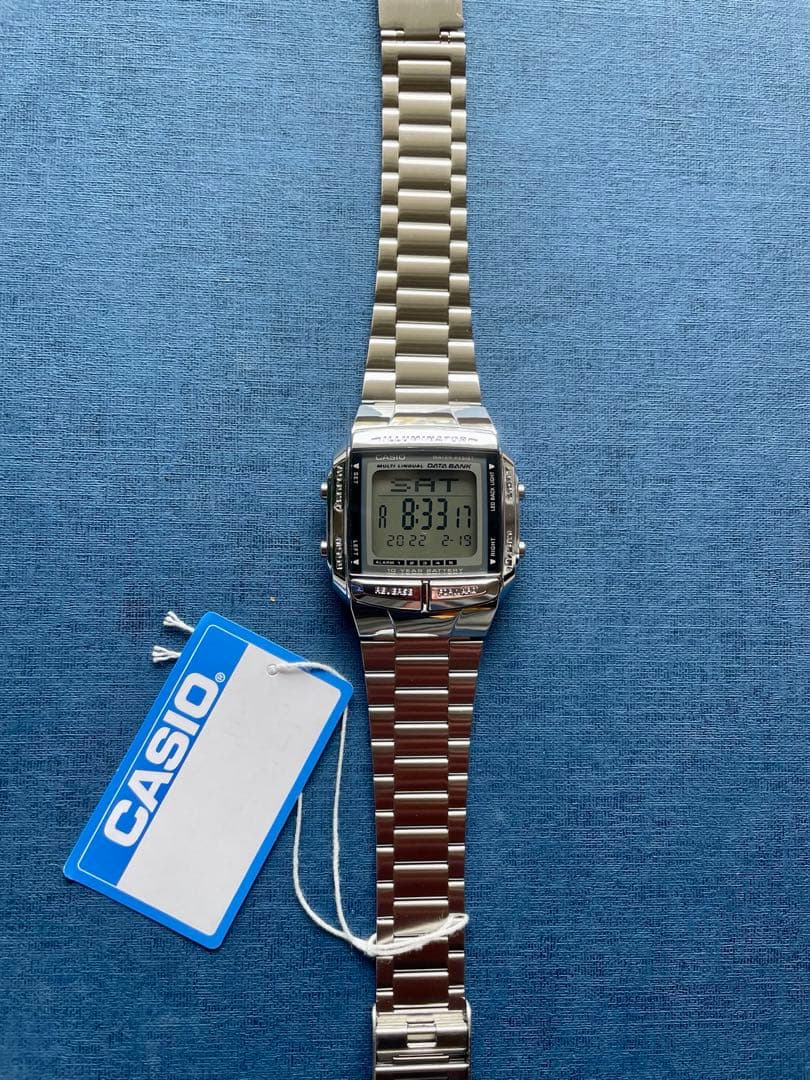 Casio Digital Watch 13-Language Support Stainless Data Bank — Japan Import