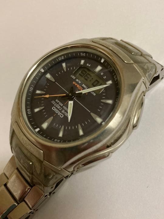 Casio Wave Ceptor Radio Wave Solar Men’s Watch — Japan Import
