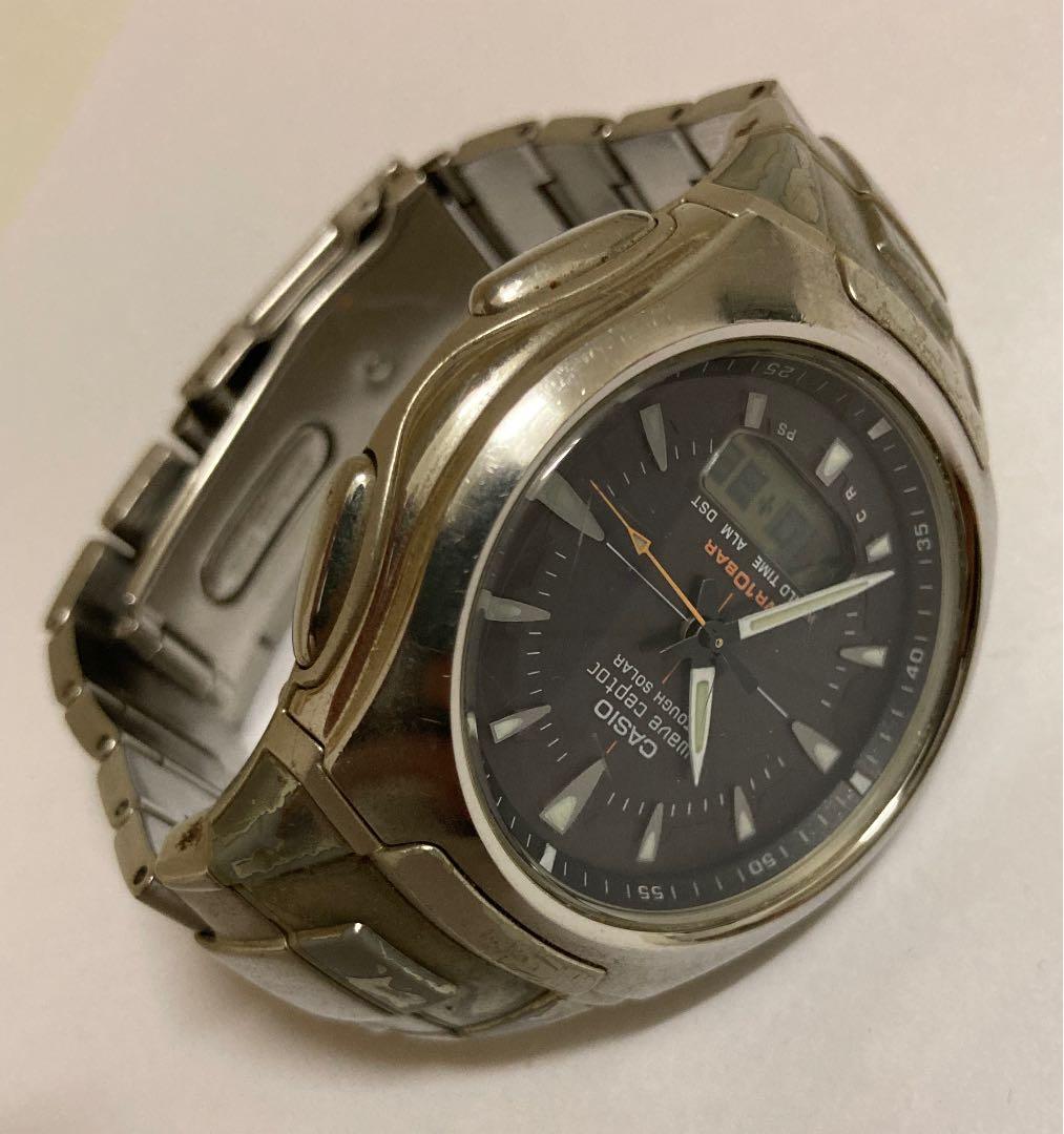 Casio Wave Ceptor Radio Wave Solar Men’s Watch — Japan Import