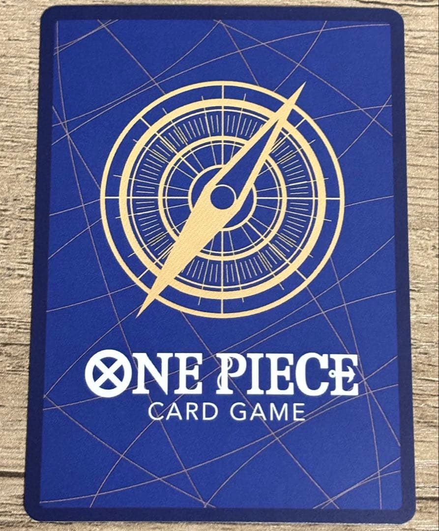 One Piece Monkey D. Luffy R Parallel card from The God's Island Adventure set with Japanese text and visible wear