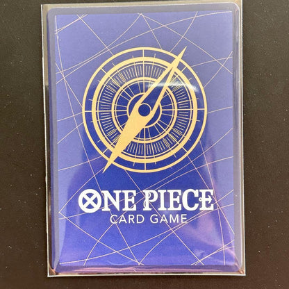 One Piece Gecko Moria OP14-104 Japanese trading card with minor scratches and white spots